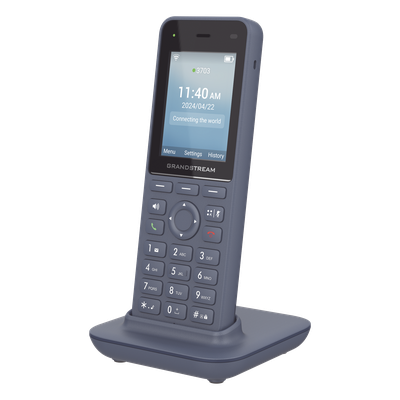 Teléfono IP Inalámbrico / Wi-Fi 6 Dual Band / 3 Cuentas SIP / 3 Líneas / Voz HD / Bluetooth / Pantalla 2.4