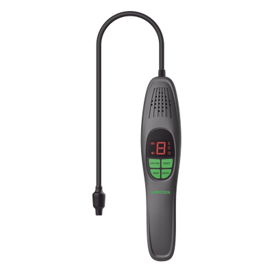 Detector de Fugas de Refrigerante / Sensor de Diodo Calentado / Detección ≤3 g/año / Tiempo de Reacción ≤3 segundos / Sonda Flexible 420 mm / Autonomía 7 horas