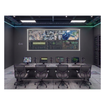 Videowall 3x2 / 6 Pantallas 55" Full HD / Bisel 3.5 mm / Decodificador 16 Salidas HDMI 4K / 256 Canales / Montaje de Pared / Operación 24/7