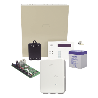 Kit Panel de Alarma IP / 48 Zonas / 40 Inalámbricas y 8 Alámbricas / 3 Particiones / Comunicador IP / Teclado Alfanumérico con Receptor 6160RF