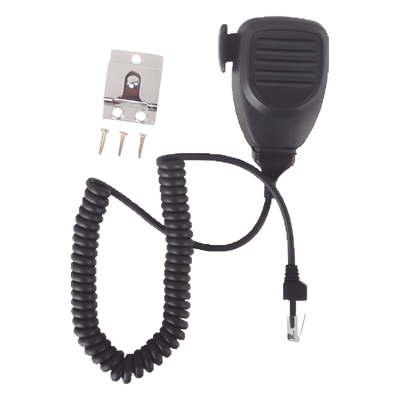 Micrófono para Radio Móvil / 6 Pines / Voltaje 1V a 10V / Base con Tornillos / Busca Rosca Integrada / -40°C a +70°C