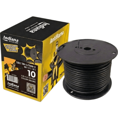 Cable Eléctrico THW-LS / Calibre 10 AWG / 19 Hilos / 90°C Seco / 75°C Mojado / Bobina 100 m (328 ft)