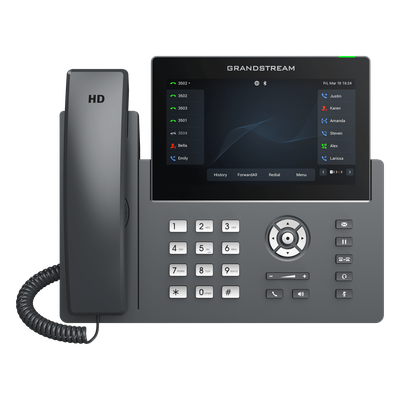 Teléfono IP / 12 Líneas SIP / 6 Cuentas / Pantalla Táctil 7