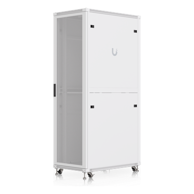 Gabinete de Rack 42U / 600 x 1000 mm / Carga 800 kg (1763.7 lb) Estática / Ventilación Integrada / Puertas Perforadas / Totalmente Ensamblado