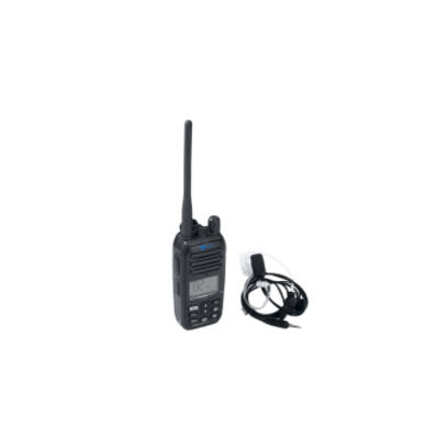 Radio VHF Portátil Marino / Sumergible IP67 1 m (3.28 ft) / NRC / Dual-Watch / 5W/2W / Tubo Acústico