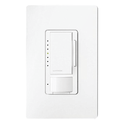 Atenuador de Pared con Sensor de Ocupación y Vacancia / 120 V / 600 W Incandescente-Halógeno / 150 W LED-CFL / 180° / 81 m² (871.9 ft²) / Unipolar o Multilocalización