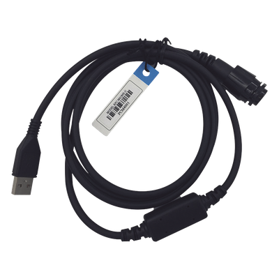 Cable Programador USB / Conector USB-A a Multipin Circular / Compatibilidad Windows 98 a 11 / Material Poliuretano / Más de 30 Modelos Motorola