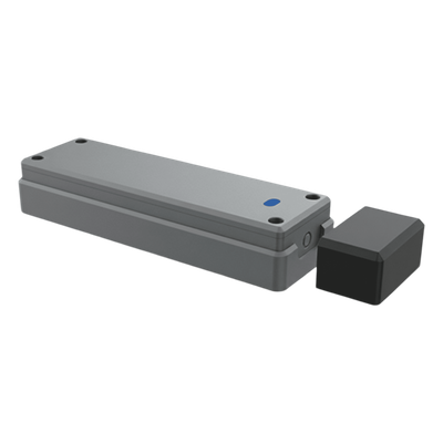 Sensor de Puerta Peatonal Inalámbrico / Tecnología Trio-Frequency Anti Interferencias / Alcance Magnético 25 mm / Batería 3.6V 2600mAh / Vida Útil 2 Años / Compatible con Puertas Seccionales y Batientes