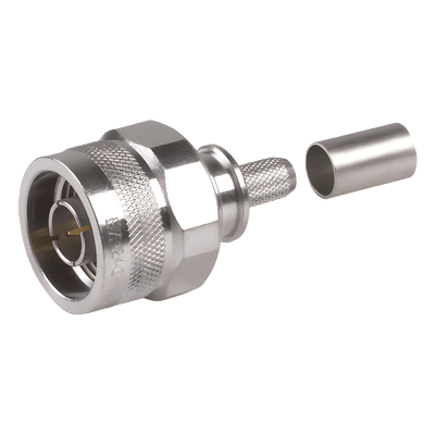 Conector Coaxial N Macho / Plegable / Pin Cautivo / VSWR 1.3 hasta 6 GHz / Para RG8X, LMR240