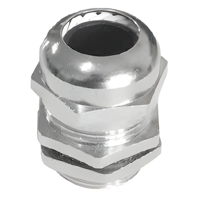 Conector Tipo Glándula / Ajustable 3-6.5 mm / Rosca M14 / IP68 / Latón Niquelado / -40℃ a 100℃