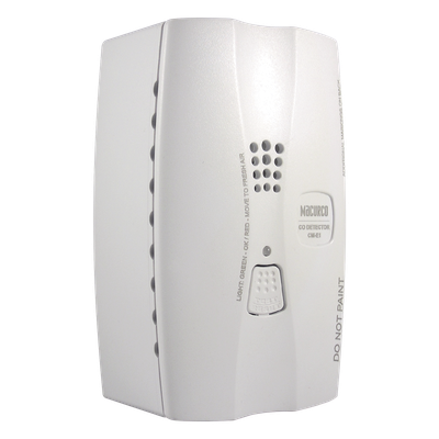 Detector de Monóxido de Carbono / Sensor 10 Años / Sirena 85 dB a 3 m (10 ft) / Doble Relevador SPST / 9-32 VDC