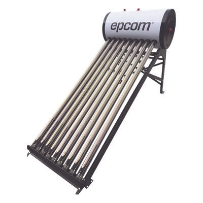 Calentador Solar de Agua / 90 Litros / 9 Tubos de Vacío / Baja Presión / Resistencia Granizo 25 mm (0.98 in) / Termotanque Inoxidable Grado Alimenticio