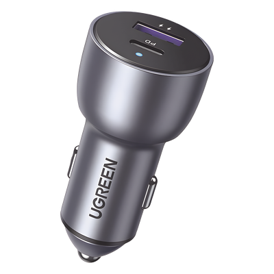 Cargador de Auto / 42.5W / USB-A + USB-C / PD3.0 + QC3.0 / 12-24 VCD / Aluminio