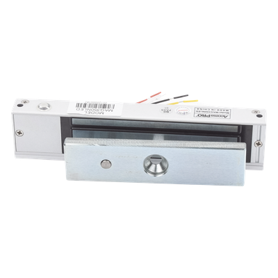 Chapa Magnética Electromagnética / 350 lbs (158.8 kg) / LED Estado / 12/24 VCC / Sensor NO/COM / Interior