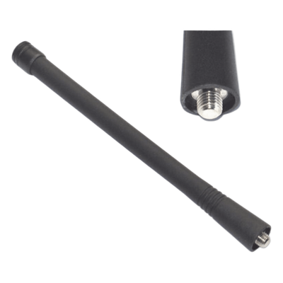 Antena Helicoidal VHF / 136-174 MHz / 50 Ohmios / Omnidireccional / Conector Rosca Monopolo / 170 mm (6.7 in)