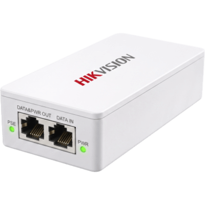Inyector PoE+ / 1 Puerto Gigabit PoE+ / 1 Puerto Gigabit Uplink / 30 Watts (IEEE 802.3 af/at) / Protección contra Sobretensiones 6 kV / Escritorio o Pared
