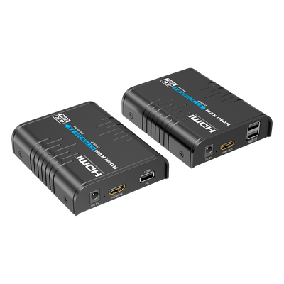 Extensor KVM HDMI / 4K 60 Hz / 120 m (393.7 ft) con CAT6 / 18 Gbps / HDCP 2.2 / Latencia 120-170 ms / IPColor Stream / Matriz 256x256