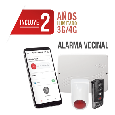 Panel de Alarma Cloud Híbrido / Certificación UL / 4G LTE-M / 100 Usuarios / Programación Web / Compatible Honeywell 5800 y Sfire