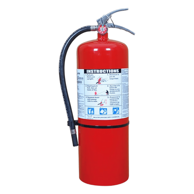 Extintor de Polvo Químico Seco / 20 lb (9.07 kg) / Clase ABC / UL Listado / Descarga 23 s / -40°C a 49°C