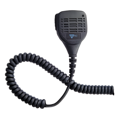 Micrófono-Bocina Portátil / Impermeable IP55 / Cancelación de Ruido / Cable PU Reforzado con Kevlar / Pinza Giratoria 360° / Jack 3.5 mm