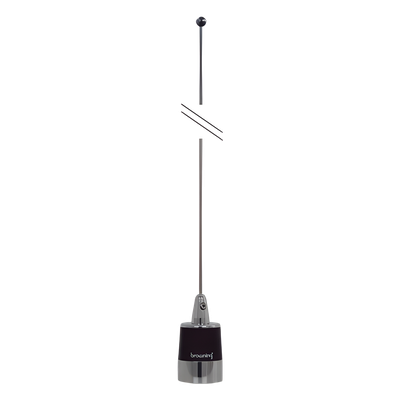 Kit de Antena Móvil VHF / 144-174 MHz / 3 dBi / 200 W / 124 cm / Cable RG-58 5 m (16.4 ft) / Montaje NMO