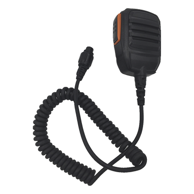 Micrófono PTT para Radio Móvil / Conector 8 Pines / IP54 / Cable Reforzado Kevlar / Resistencia 40 kg