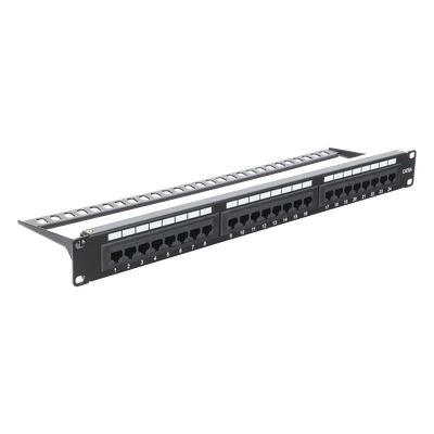 Panel de Parcheo Punchdown / 24 Puertos / Cat6A / 19 Pulgadas (48.26 cm) / 1U / UTP / T568A-T568B