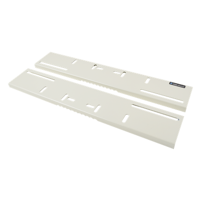 Montaje de Poste / Abrazaderas 3' a 5' / Acero Calibre 16 / 394 x 73 x 12 mm / Ajustable 200-370 mm