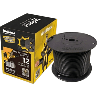 Cable THW-LS / Calibre 12 AWG / 19 Hilos / 100 m (328 ft) / PVC Autoextinguible / 90°C / NMX-J-010-ANCE