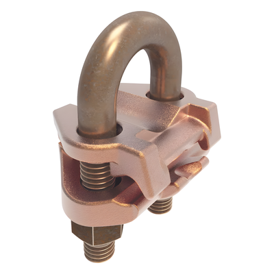 Conector Mecánico para Cable / 1/0 AWG a 250 KCMIL / Paralelo o 90° / Tubo 3/8" o Varilla 5/8" - 3/4" / Torque 240 lb-in / UL467