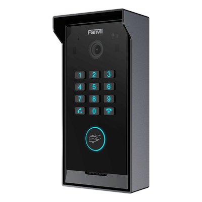 Videoportero IP SIP / Cámara HD 2 MP / IR Nocturno / IP65 e IK07 / Teclado Numérico / BLE y Tarjeta IC / 10,000 Tarjetas / SIP 2.0 y ONVIF