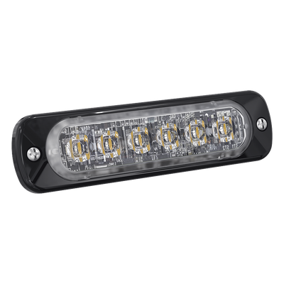 Luz Auxiliar LED / 6 LED Alta Potencia / Perfil Bajo 9 mm / SAE Clase 1 / ECE R65 / IPX7 / Sincronización 15 Unidades