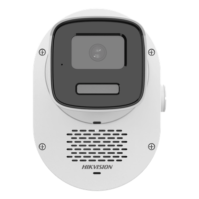Cámara Bala IP / 4 Megapixel / ColorVu 3.0 / Dual Light 50 m (164 ft) / Audio Bidireccional SoundMax / Luz Estroboscópica Rojo-Azul / AcuSense Lite / IP67 / WDR 120 dB / PoE