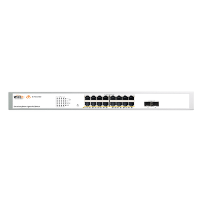 Switch Administrable PoE / 16 Puertos Gigabit PoE af/at / 2 SFP / 36 Gbps / Presupuesto PoE 240 W / Cloud Gratuito