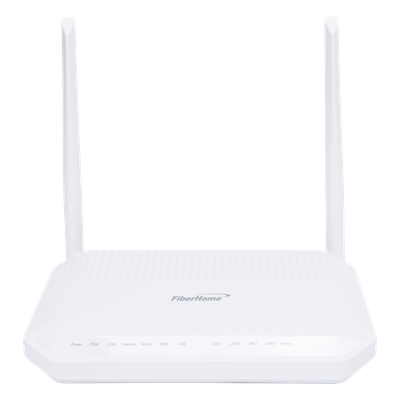 ONT GPON / 4 Puertos Gigabit / Wi-Fi Dual Band 2.4/5 GHz / 1 Puerto POTS / USB 2.0 / MIMO 2x2 / 2 Antenas 5 dBi / SC/UPC