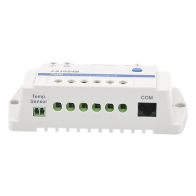 Controlador de Carga Solar PWM / 10 A / 12/24 VCC / RS-485 / Baterías Gel-AGM-Selladas