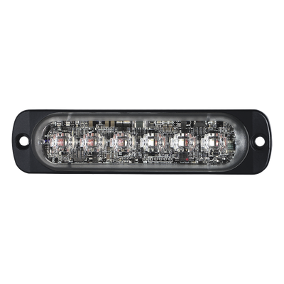 Luz Auxiliar LED / 12 LEDs / Rojo/Claro / SAE Clase 1 / ECE R65 / IPX7 / Perfil 9 mm (0.35')