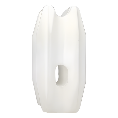 Aislador de Esquina para Cerco Eléctrico / Aislamiento 18 kV / Resistencia Mecánica 10.2 kg / Anti UV / 66 mm x 31.6 mm / Acabado Blanco