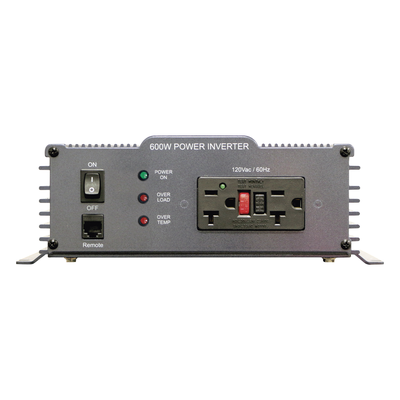 Inversor de Corriente / 600W / Onda Sinusoidal Pura / Entrada 12 Vcc / Salida 120 Vca 60 Hz