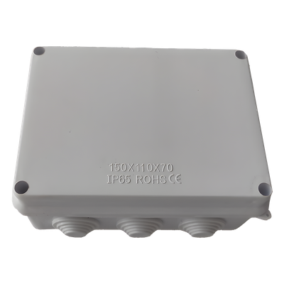 Caja de Derivación IP65 / 10 Entradas / IK07 / ABS / 150 x 110 x 70 mm (5.9 x 4.3 x 2.8 in)