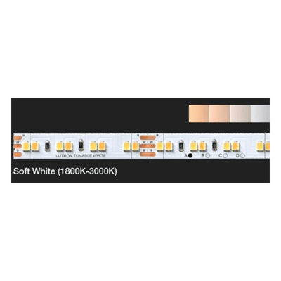 Kit de Tira LED Regulable / 5 m (16.4 ft) / 1800K-3000K / CRI 90+ / 200 lm/ft / Controlador Inalámbrico RadioRA 3