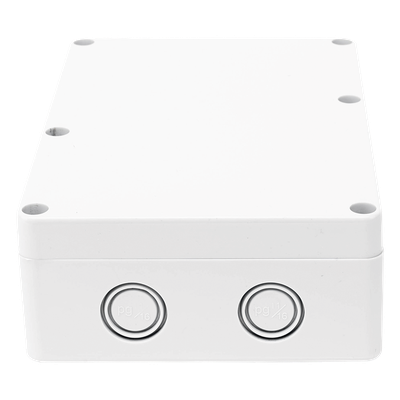 Gabinete Plástico para Exterior / IP65 / 180 x 125 x 57 mm / 16 Entradas de Cableado / -20 a 60 °C / ABS
