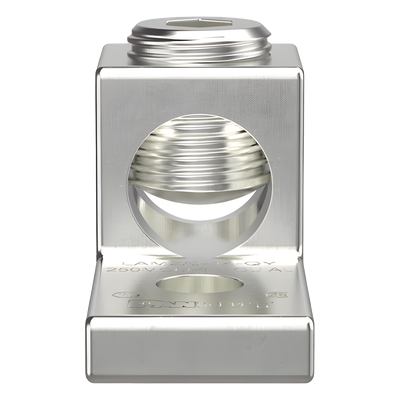 Terminal Mecánico de Aluminio / Cable 14 - 2/0 AWG / Orificio 1/4" / 600 V / 90 °C / UL-CSA