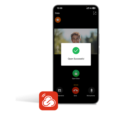 Licencia Permanente / Intercomunicación en la Nube / 5 Usuarios Móviles / Desbloqueo Remoto / Videoportero en Tiempo Real / Notificaciones Inteligentes