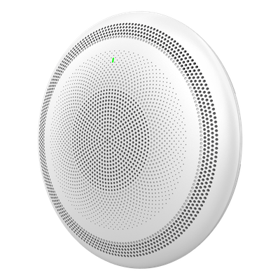Altavoz SIP Intercomunicador / 15W HD / 3 Micrófonos Direccionales MMAD / Alcance 4.2 m (13.8 ft) / Wi-Fi Dual Band / Bluetooth / Superficie Lavable