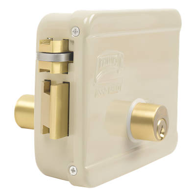 Cerradura Eléctrica / Doble Cerrojo / 12 VCC/VCA / Activación por Pulso 2 s / Izquierda / Exterior
