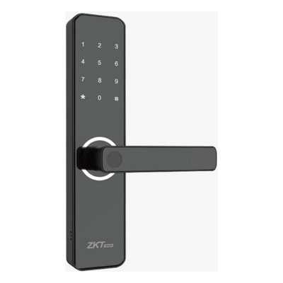 Cerradura Inteligente / Huella Digital y Wi-Fi / Mortise Europeo DIN / 300 Usuarios / App ZSmart / Carga Emergencia Micro-USB