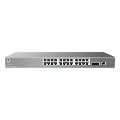 Switch Empresarial Administrable / Capa 2++ / 24 Puertos Gigabit / 2 SFP+ / 88 Gbps / VLAN 4K / QoS Avanzado / GDMS Cloud