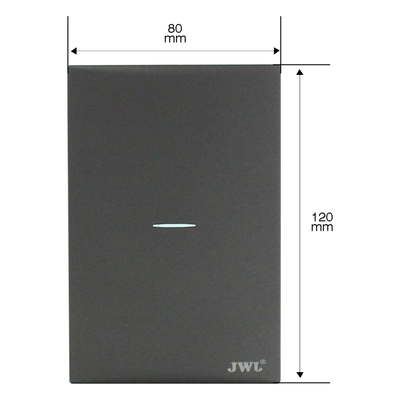 Placa con Interruptor Sencillo / 10 A / 127 V / 60 Hz / 4.33 in x 4.33 in