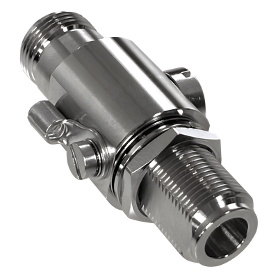 Protector Contra Descargas Eléctricas / DC a 5.8 GHz / Impedancia 50Ω / Bidireccional / Tubo de Gas 90V / Conectores N Hembra
